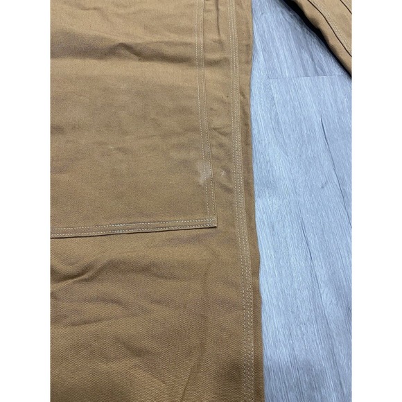 Vintage NWT Carhartt Double Knee Carpenter Jeans Pants 44x34 Made In USA Brown - Picture 10 of 11